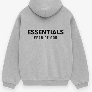 Fear of God Essentials Gray Hoodie